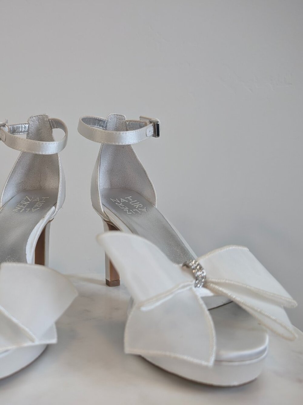 Always Bow Ankle Strap Platform Sandal